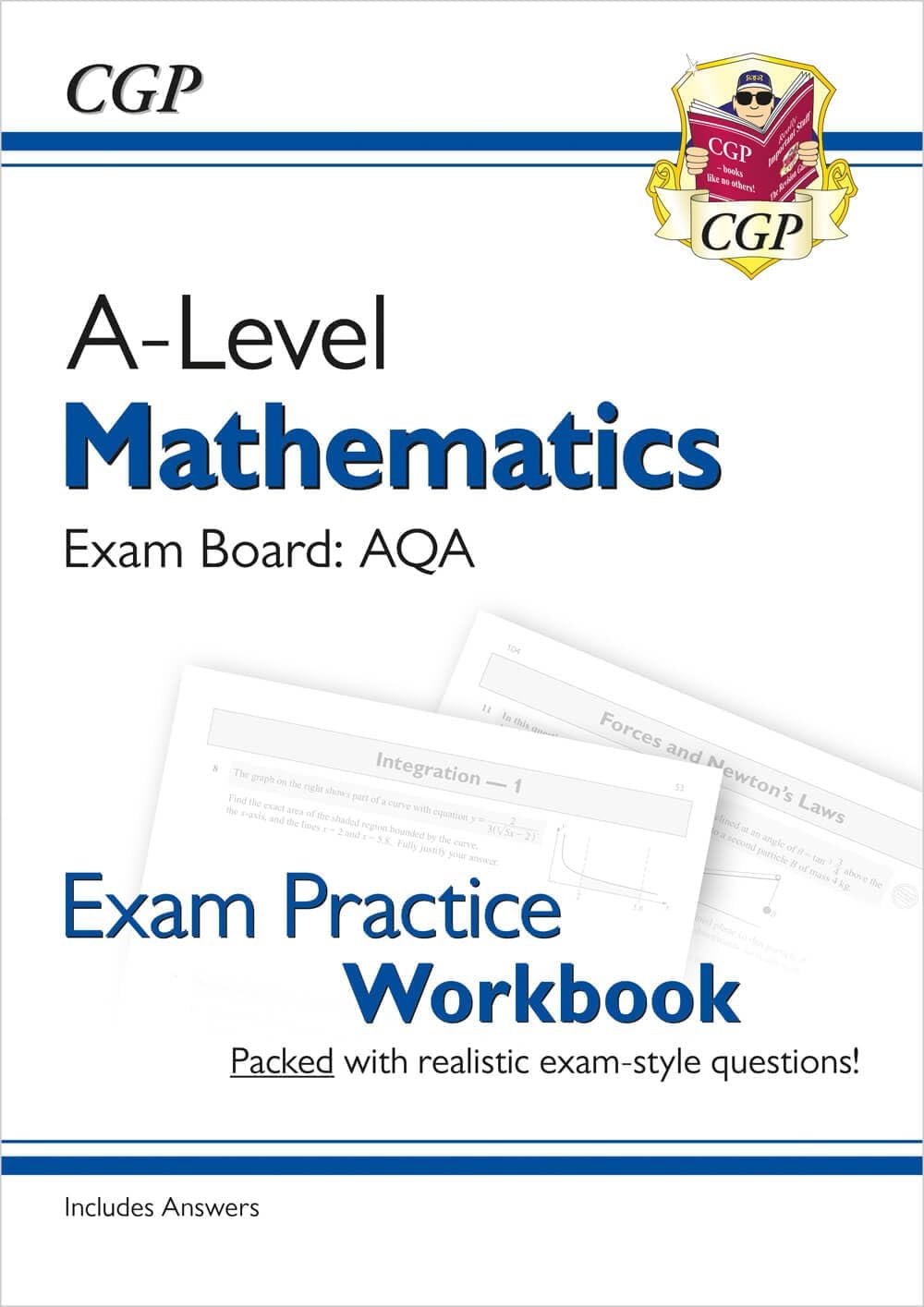CGP A-Level Maths AQA Exam Practice Workbook