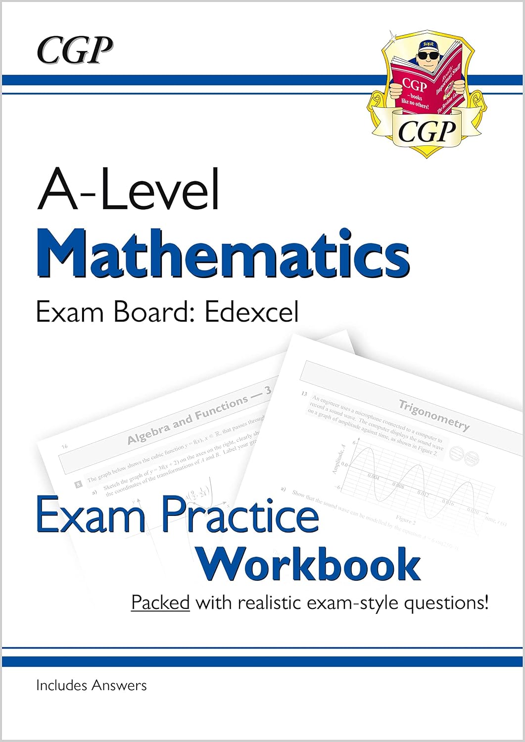 CGP A-Level Maths Edexcel Exam Practice Workbook